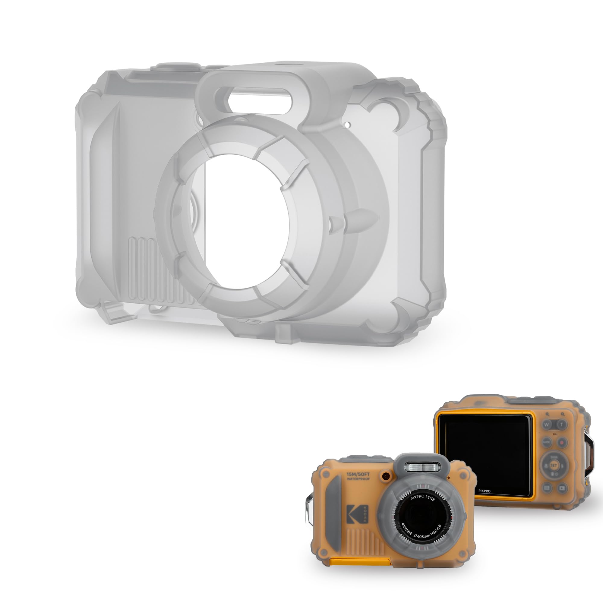 Amazon.com : JJC Silicone Jacket for Kodak PIXPRO WPZ2, Anti